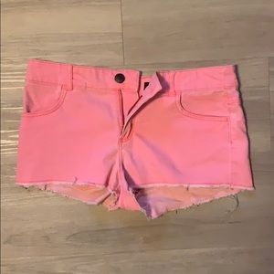 Pink shorts